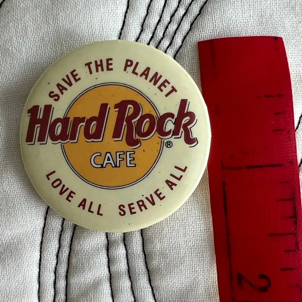 Vintage Hard Rock Cafe Button / Pin - Lot of 2 - Picture 2 of 4